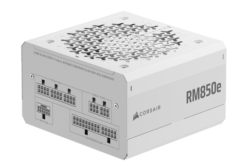 CORSAIR - RMe Series RM850e 80 PLUS Gold Fully Modular Low-Noise ATX 3.1 and PCIE 5.1 Power Supply - White