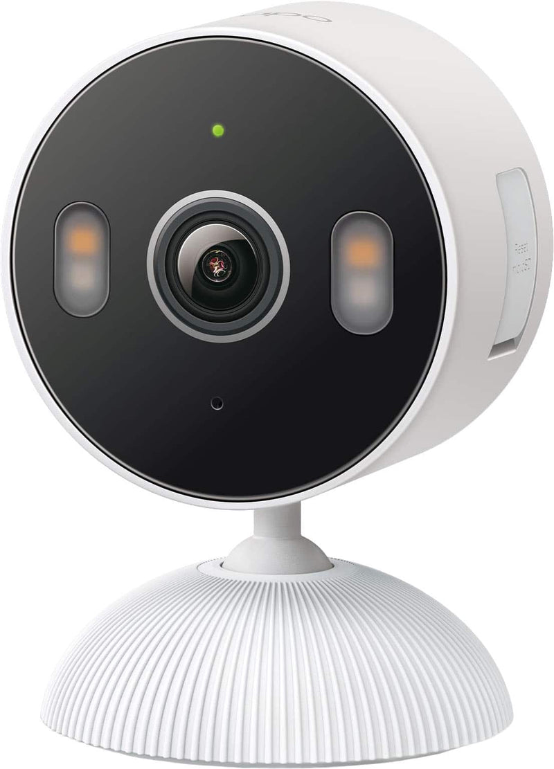 TP-Link - Tapo Indoor/Outdoor 2K Security Plug-In Camera with Advanced AI Motion and Sound Detection - No Monthly Fees - White