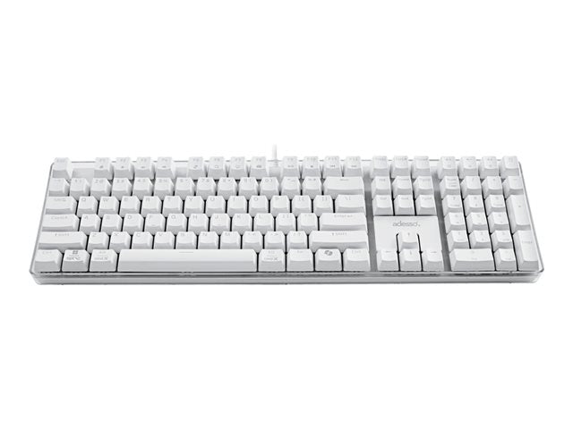 Adesso EasyTouch 680 - keyboard - multi-OS illuminated mechanical with copilot AI hotkey full size - QWERTY - US - white Input Device