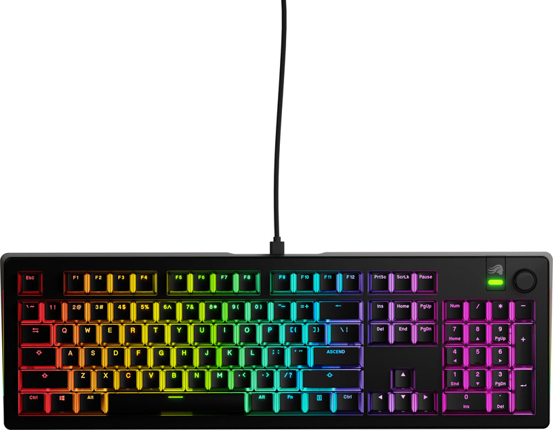 Glorious - GMMK 3 100 Wired Mechanical Linear Switch Gaming Keyboard with Hot-swappable Switches - Black