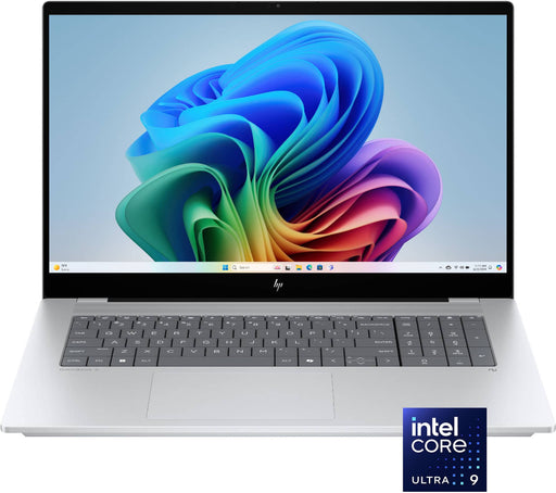 HP - OmniBook X - Copilot+ PC - 17.3" Full HD Touch-Screen Laptop - Intel Core Ultra 9 - 32GB Memory - 2TB SSD - Glacier Silver