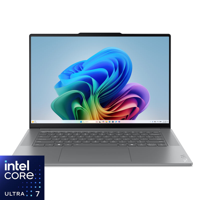 Lenovo - Yoga Slim 7i Aura Edition - Copilot+ PC - 15.3 3K 120Hz Touchscreen Laptop - Intel Core Ultra 7 - 16GB Memory - 1TB SSD - Luna Gray