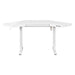 OSP Home Furnishings - Primo Sit-to-Stand Corner Elec Desk - White Finish