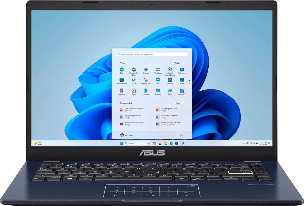 ASUS 14" FHD Laptop - Intel Celeron N4500 with 4GB Memory - 64GB eMMC - Star Black