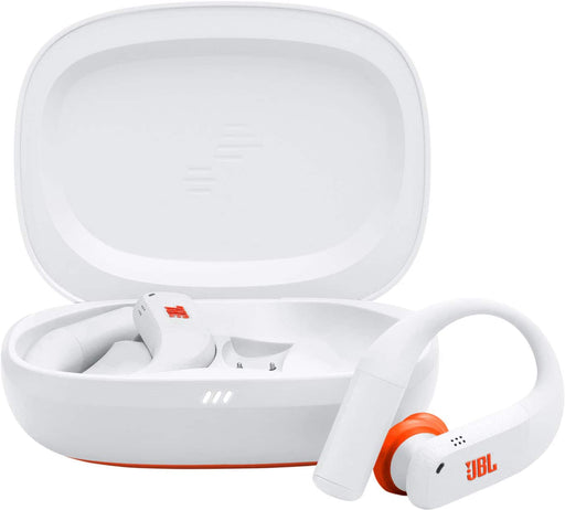 JBL - Endurance Peak 4 - TRUE Wireless Noise Cancelling Sport Earbuds - 2025 - White / Orange