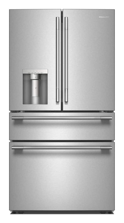 KitchenAid - 29 Cu. Ft. French Door Refrigerator with Exterior Water and Ice and FreshChill Refrigerated Drawer - Stainless Steel