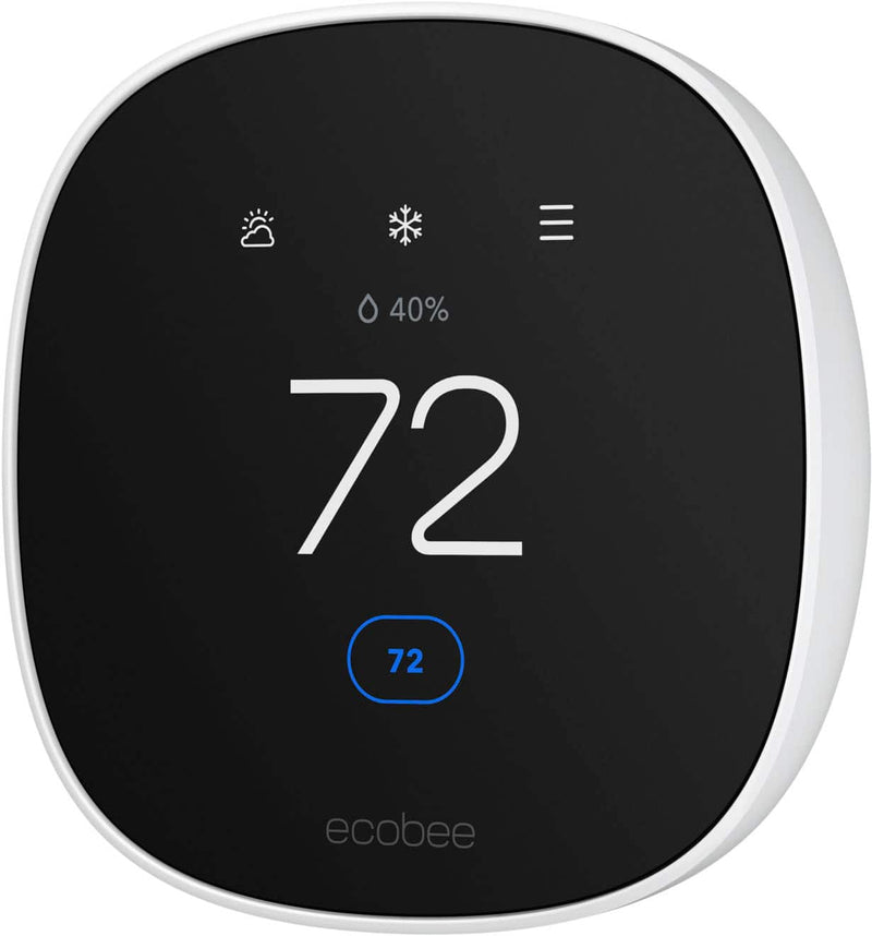 ecobee - Smart Thermostat Essential - Programmable Wi-Fi Thermostat - Works with Siri Alexa and Google Assistant - White