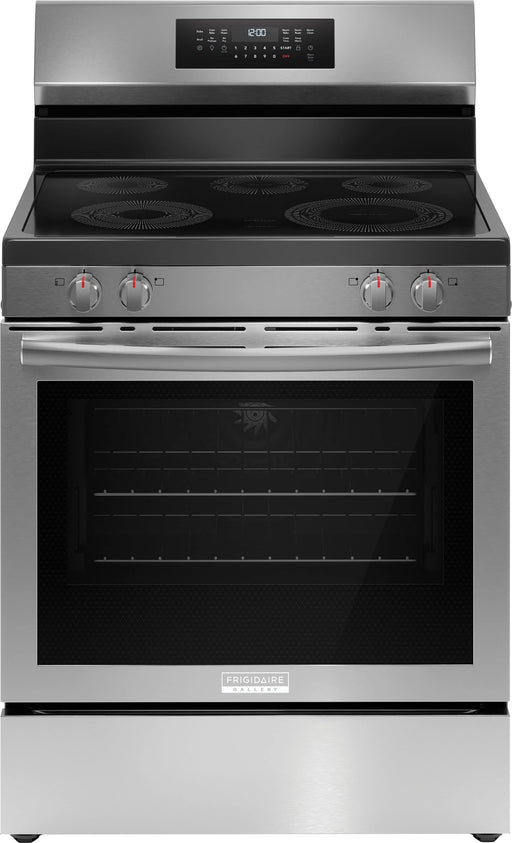 Frigidaire - 30" Rear Control Electric Range with Air Fry - Stainless Steel