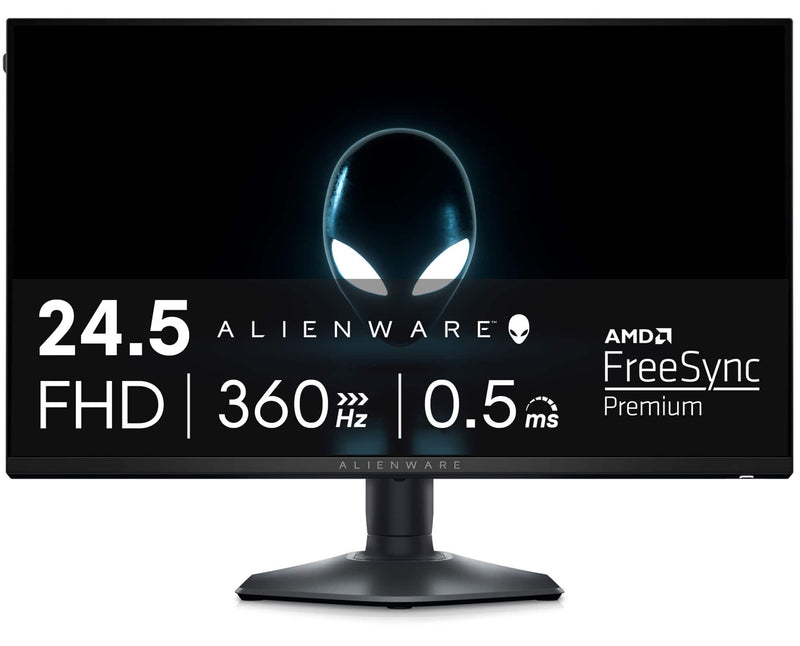 Alienware - AW2523HF 24.5" IPS LED FHD 360Hz .5-ms FreeSync Gaming Monitor with HDR (USB HDMI) - Dark side of the Moon