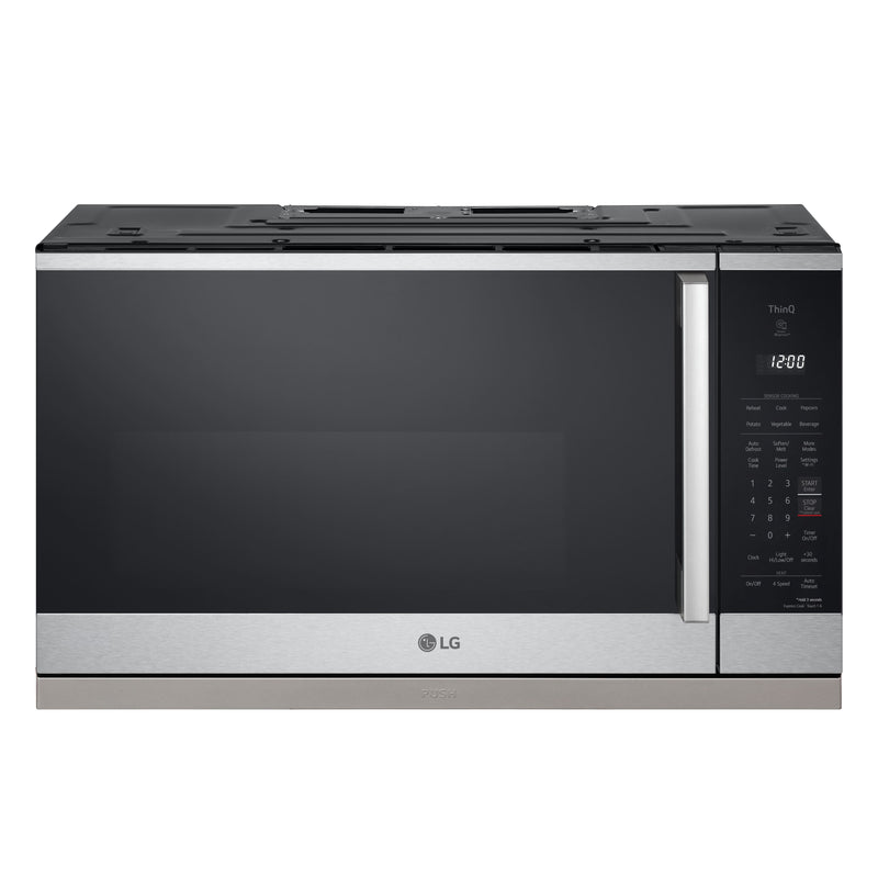 LG - 2.1 Cu. Ft. Over The Range Smart Microwave with Sensor Cooking and EasyClean - Stainless Steel
