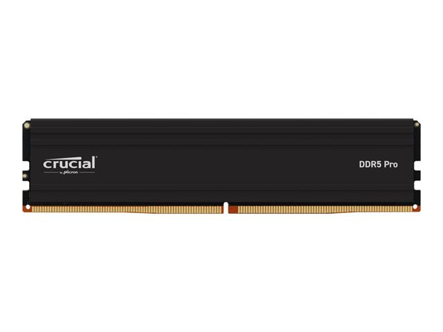 Crucial - Pro 128GB (2x64GB) DDR5 5600MHz C46 UDIMM Desktop Memory - Black
