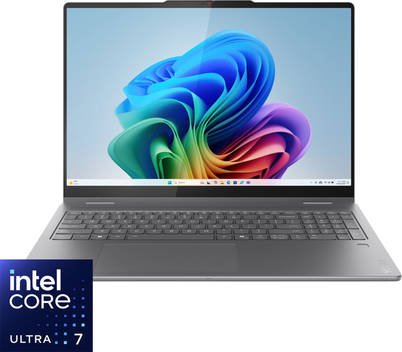 Lenovo - Yoga 7i 2-in-1 - Copilot+ PC - 16" 2K Touchscreen Laptop - Core Ultra 7 Processor 256V 2024 - 16GB Memory - 512GB SSD - Luna Grey