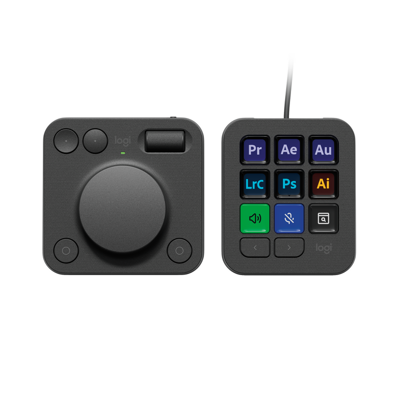 Logitech Master Series MX Creative Console - keypad and dialpad set - graphite Input Device