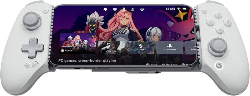 GameSir - G8 Plus Officially MFi Certified Phone Controller for iPhone 15/16/17/iPad Mini  Android - USB-C - 2 Pro Back Buttons - Gray