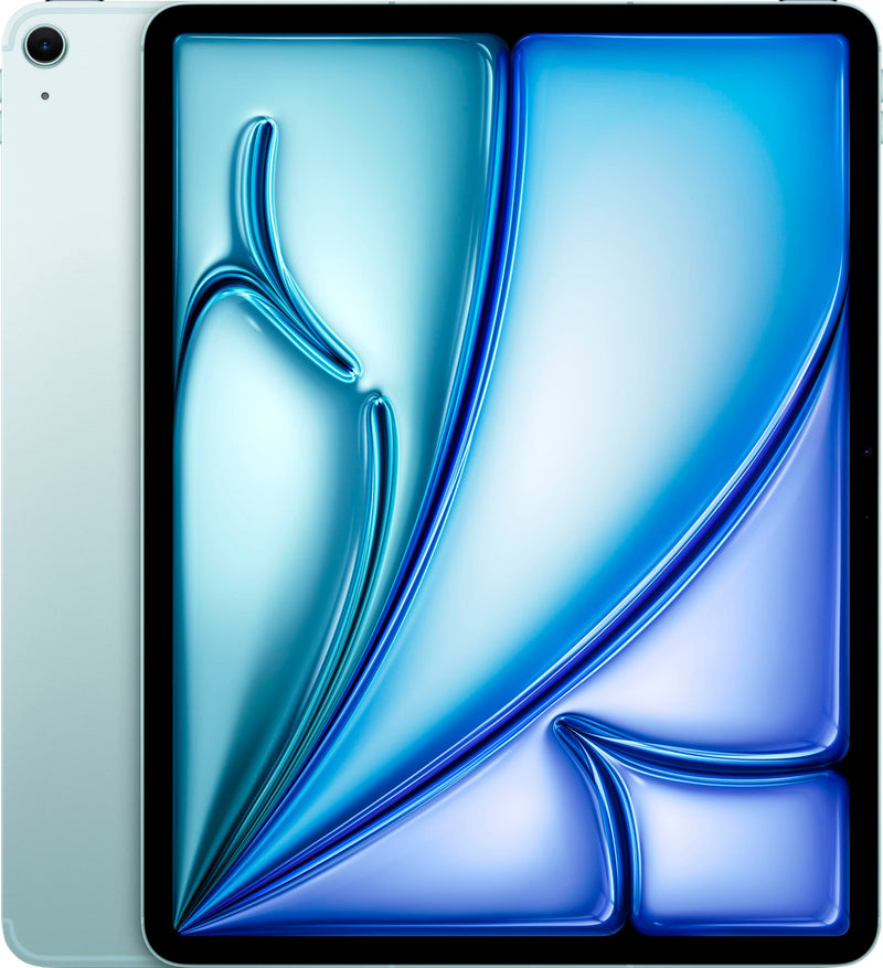 Apple - 13-inch iPad Air M3 chip Built for Apple Intelligence Wi-Fi + Cellular 1TB - Blue (Unlocked)