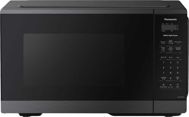 Panasonic - Countertop Microwave Oven 900W 0.9 Cu. Ft - Black Stainless Steel