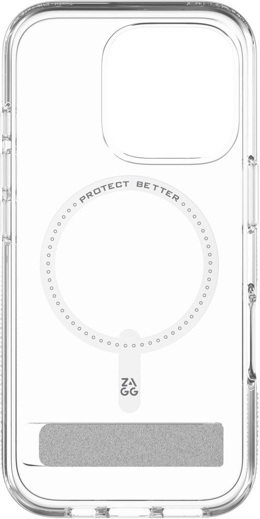 ZAGG - Crystal Palace Snap MagSafe Compatible Case w/ Kickstand for Apple iPhone 16 Pro - Clear