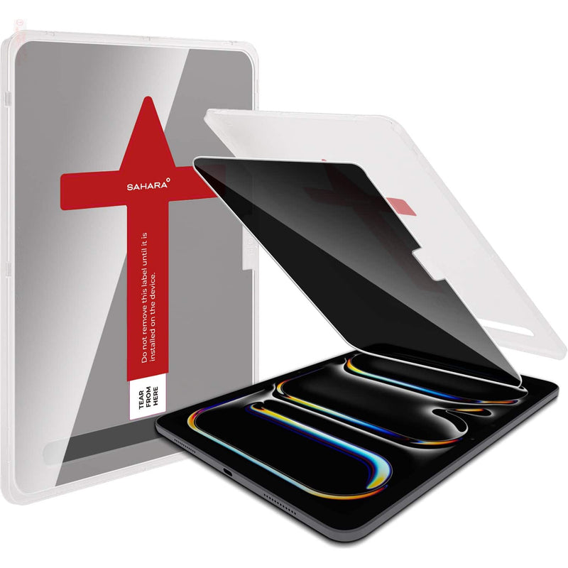 SaharaCase - Easy Apply Tempered Glass Screen Protector for Apple iPad Air (M2) 11" 2024 - Privacy
