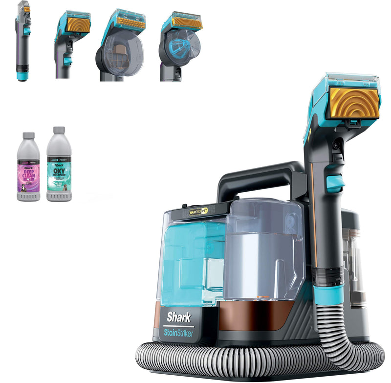 Shark - StainStriker HairPro Portable Carpet Upholstery  Area Rug Cleaner Perfect for Pets  Car Interiors - Copper/Gray