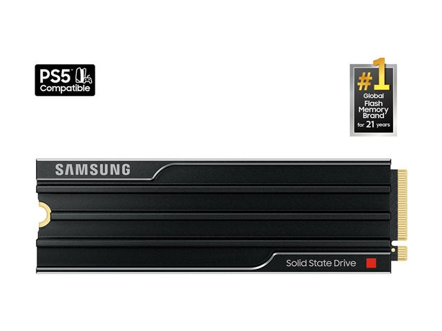 Samsung -  9100 PRO 2TB with Heatsink Internal SSD PCIe Gen 5x4 NVMe Speeds Up to 14700 MB/s
