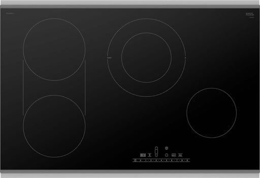 Bosch - 800 Series 30" Built-In Electric Cooktop with 4 elements and Stainless Steel Frame - Black