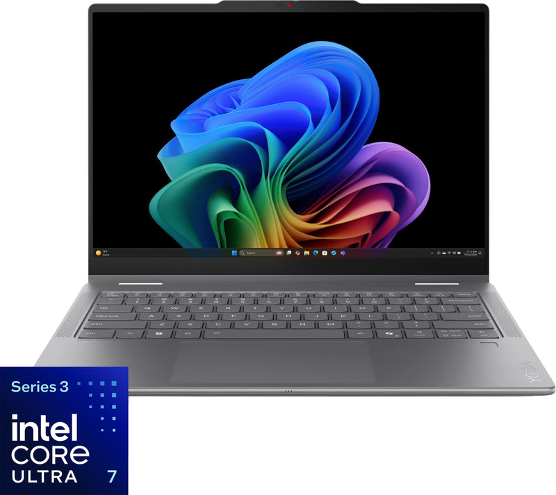 Lenovo - Yoga 7i 2-in-1 - Copilot+ PC - 14" 2K OLED Touchscreen Laptop - Core Ultra 7 Processor 355 2026- 24GB Memory - 512GB SSD - Luna Grey