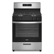 Whirlpool - 5.1 Cu. Ft. Freestanding Gas Range with Broiler Drawer - Stainless Steel