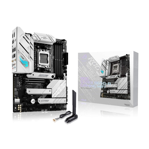 ASUS - ROG STRIX B650-A GAMING WIFI (Socket AM5) AMD B650 ATX DDR5 Wi-Fi 6E Motherboard - White