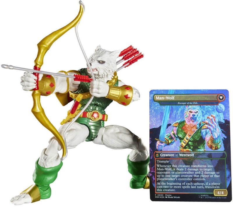 Hasbro - Collectibles - Spider-Man - Marvel Legends x Magic The Gathering - Man-Wolf Action Figure - Collectibles - Multicolor