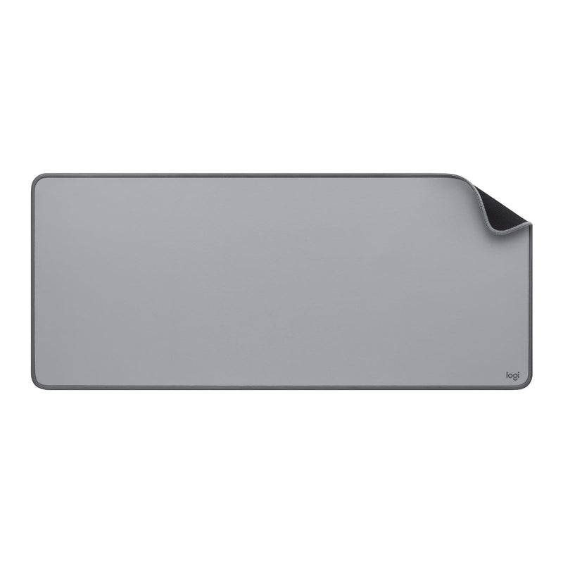 Logitech - Desk Mat Studio Series Extended Mouse Pad with Spill-resistant Durable Design (Large) - Mid Gray