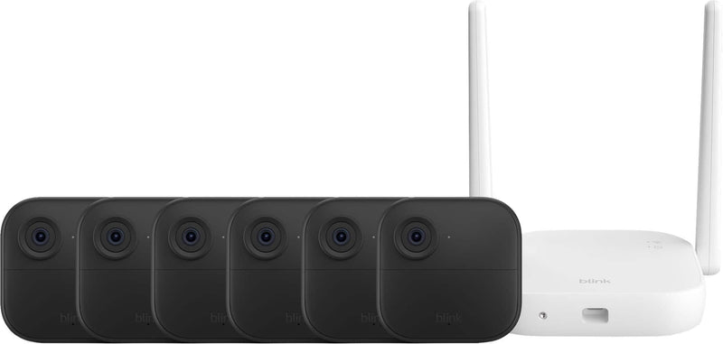 Blink - Outdoor XR+ — Extended Range Wireless Outdoor 4 Camera with 10x security coverage — 6 camera system - Black