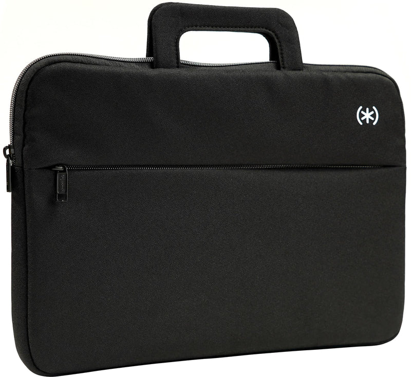 Speck - Transfer Pro Pocket Protective Sleeve with Handle Universal 13"-14" for MacBook computers laptops and tablets - Black/White