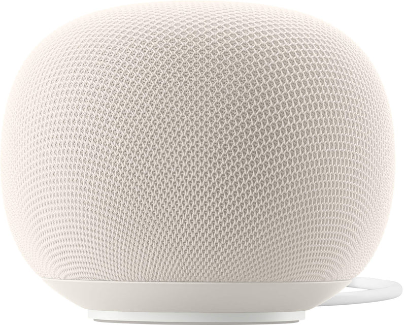 Google - Home Speaker - Smart Speaker with Gemini For Home Voice Assistant and 360-Degree Sound - Porcelain