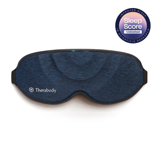 Therabody - SleepMask - Ultra-Comfortable 100 Blackout Eye Mask With Gentle Massaging Vibration - Blue