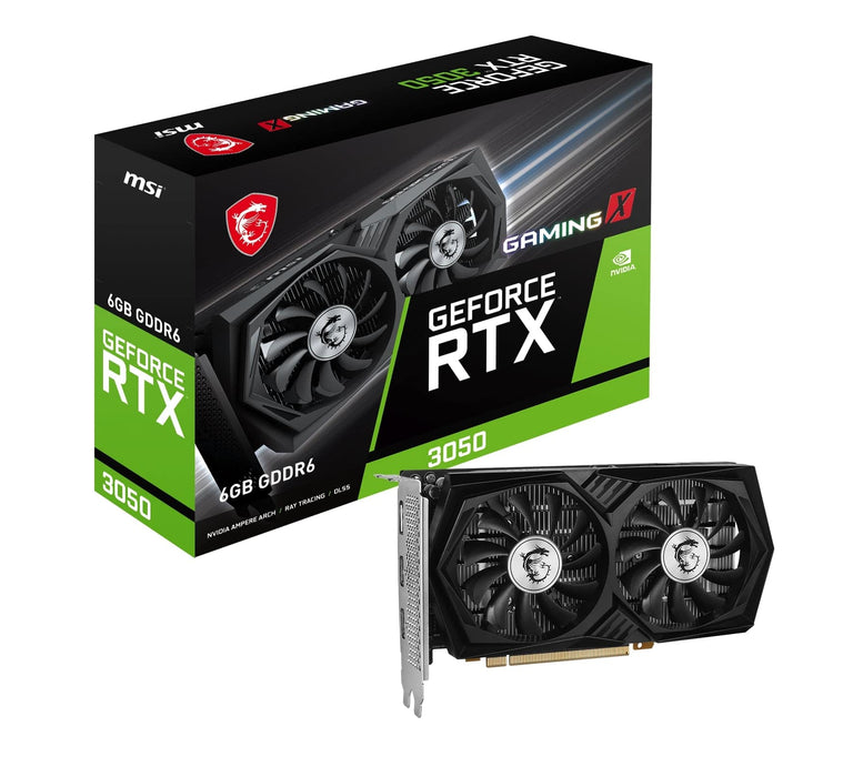 MSI GeForce RTX 3050 GAMING X 6G - graphics card - GF RTX 3050 - 6 GB