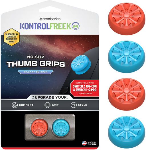 KontrolFreek - Galaxy Re/Blue Thumbgrips for Switch2