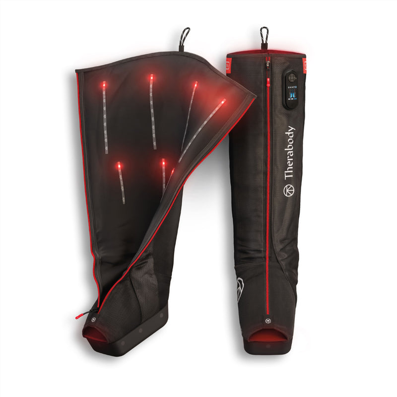 Therabody - JetBoots PRO Plus - Wireless Compression Boots With Vibration  Infrared LED Light - Regular - Black