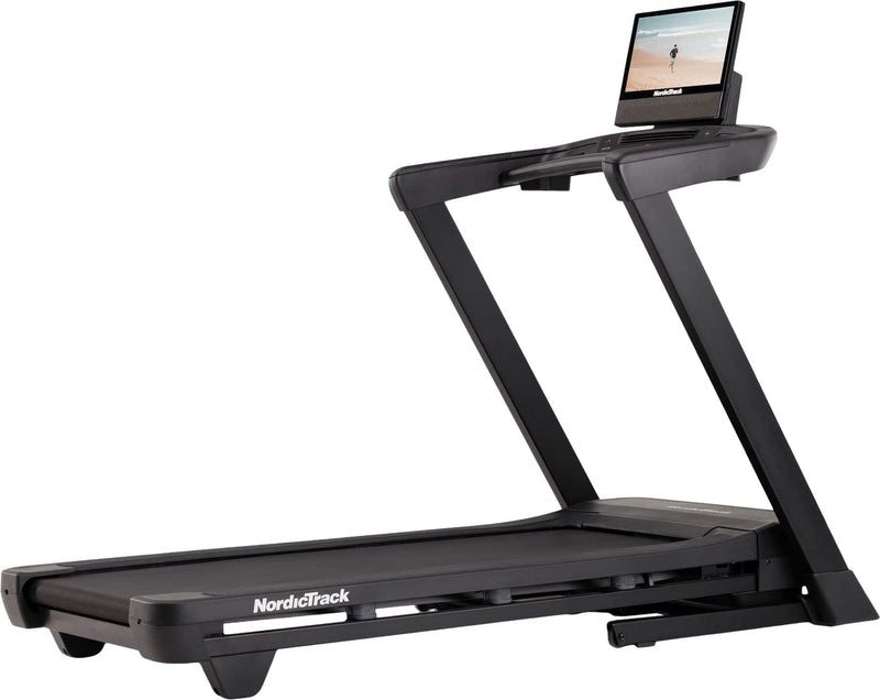 NordicTrack - T Series 16 Folding Treadmill with Incline  Decline 16" Smart HD Touchscreen  Powered by iFIT - Black