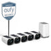 eufy Security - eufyCam 3 5-Camera Indoor/Outdoor Wireless 4K Security System - White