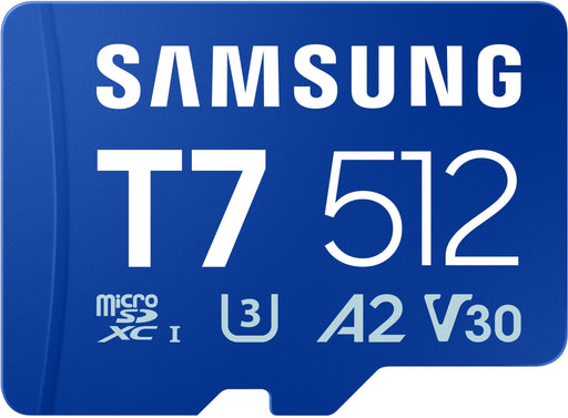 Samsung - microSDXC T7 512GB Transfer Speeds Up to 170 MB/s (MB-MB512T/WW)