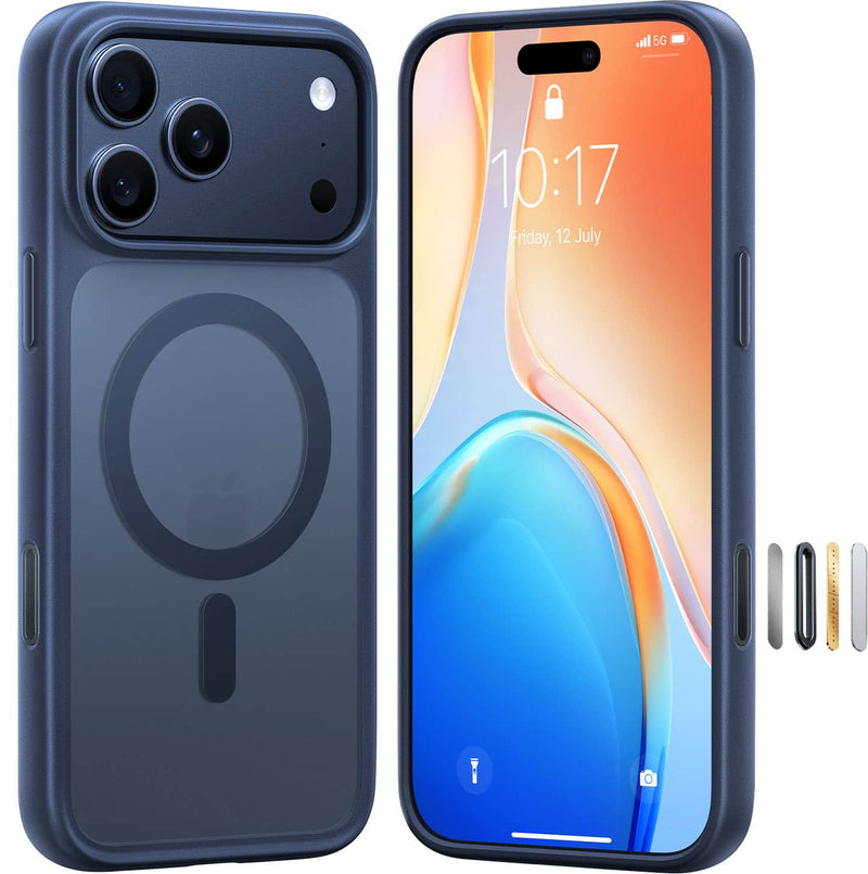 TORRAS - Guardian Magnetic - Military-Grade Protective Case with Ergonomic Grip  18N MagSafe - Apple iPhone 17 Pro Max - Blue