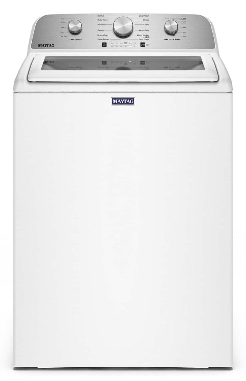 Maytag - 4.7 Cu. Ft. Top Load Agitator Washer with Extra Power Cycle - White