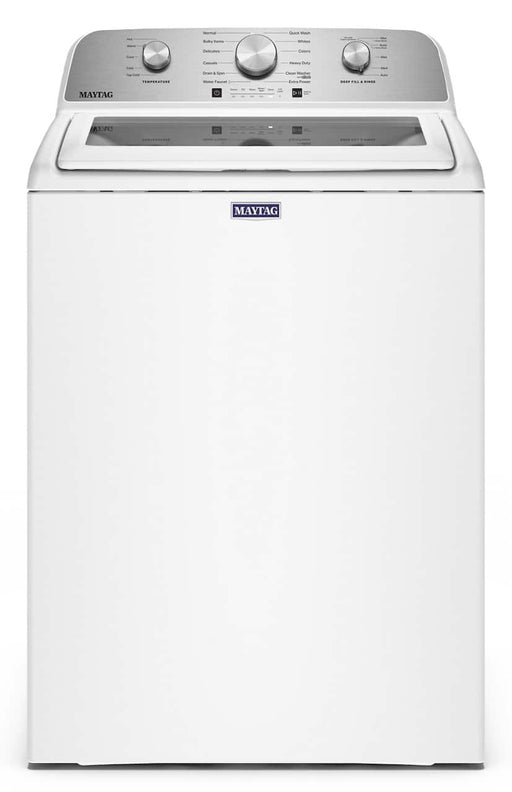 Maytag - 4.7 Cu. Ft. Top Load Agitator Washer with Extra Power Cycle - White