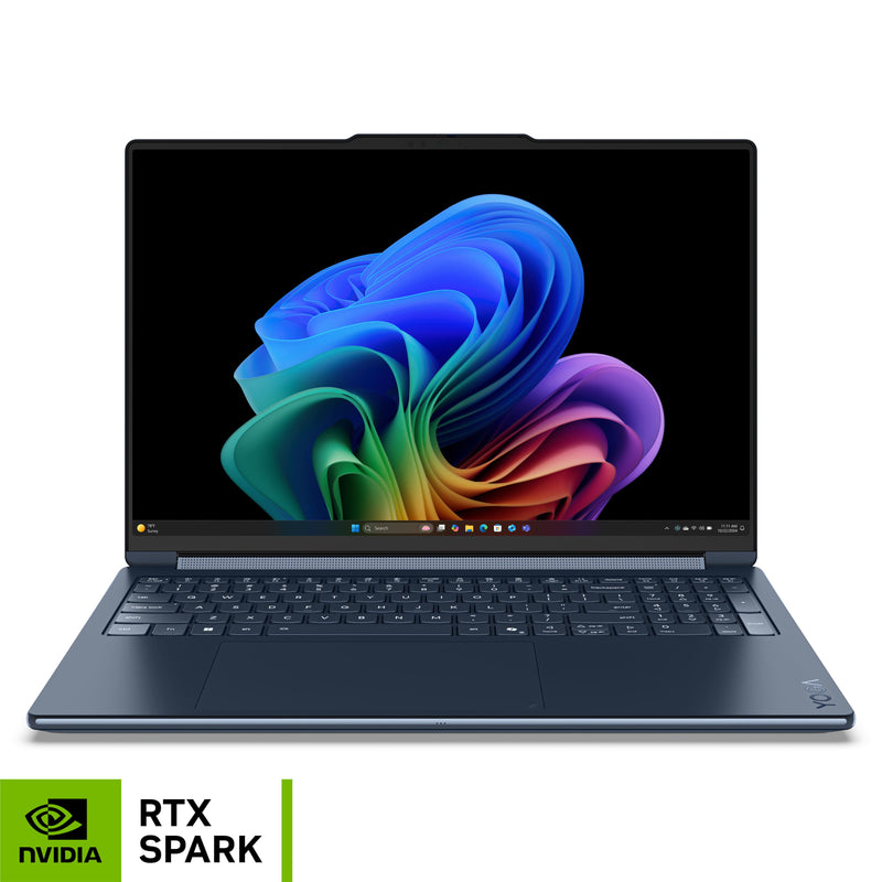 Lenovo - Yoga 9n 2-in-1 16" 3K OLED Touchscreen Laptop - NVIDIA RTX Spark N1X 18-Core (2026) - 32GB Memory - 1TB Storage - Cosmic Blue