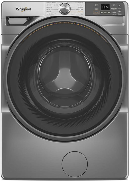 Whirlpool - 4.5 Cu. Ft. High Efficiency Smart Front Load Washer with FreshFlow Vent System - Radiant Silver