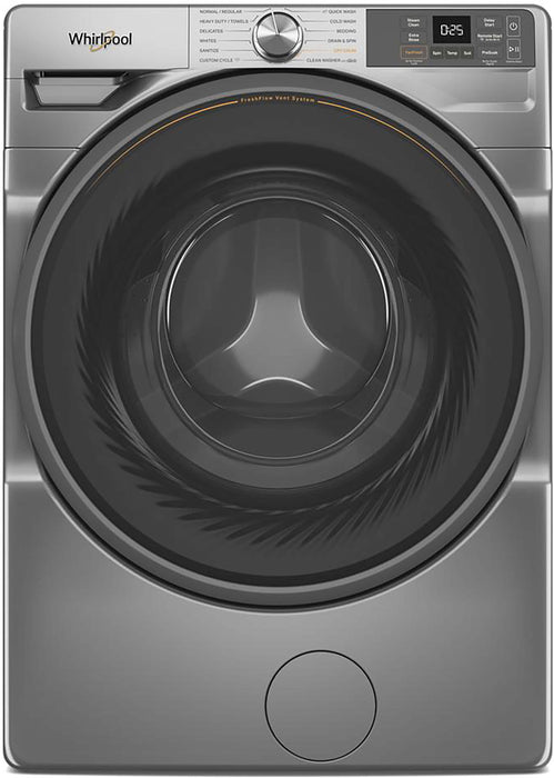 Whirlpool - 4.5 Cu. Ft. High Efficiency Smart Front Load Washer with FreshFlow Vent System - Silver