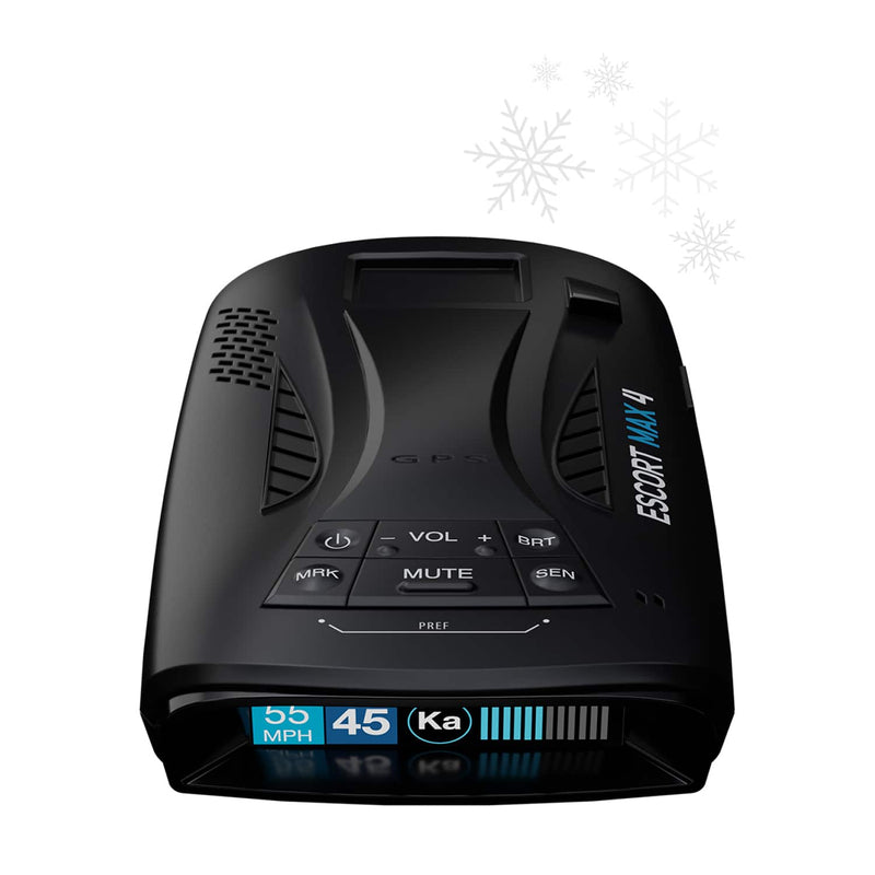 Escort - MAX 4 Radar and Laser Detector works with Apple CarPlay/Android Auto - Black