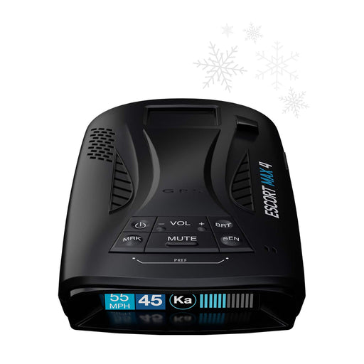 Escort - MAX 4 Radar and Laser Detector works with Apple CarPlay/Android Auto - Black