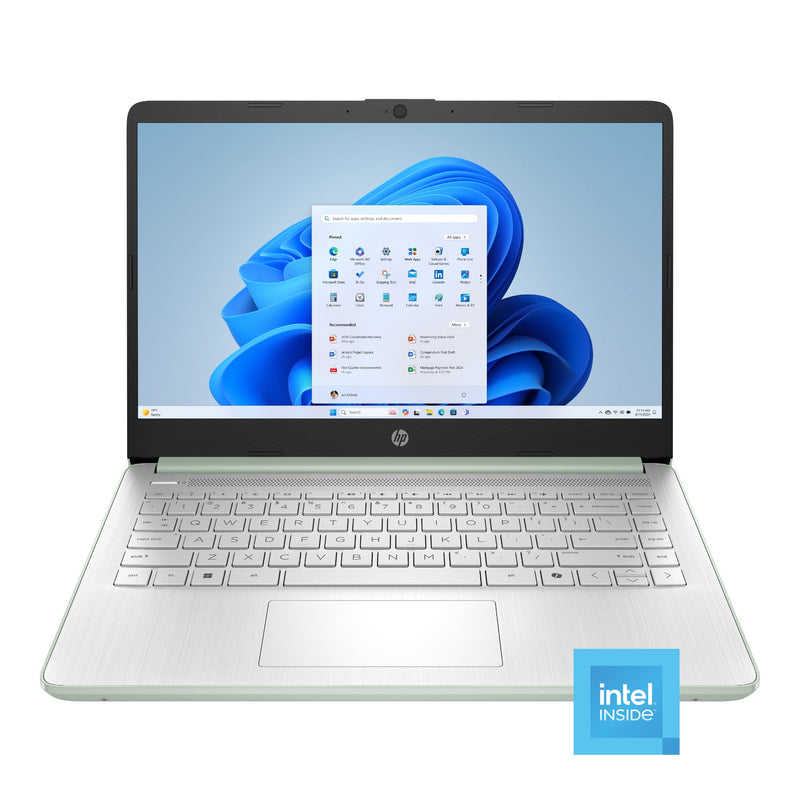 HP - 14" Laptop - Intel N150 Processor (2025) - 4GB Memory - 128GB UFS - Willow Green