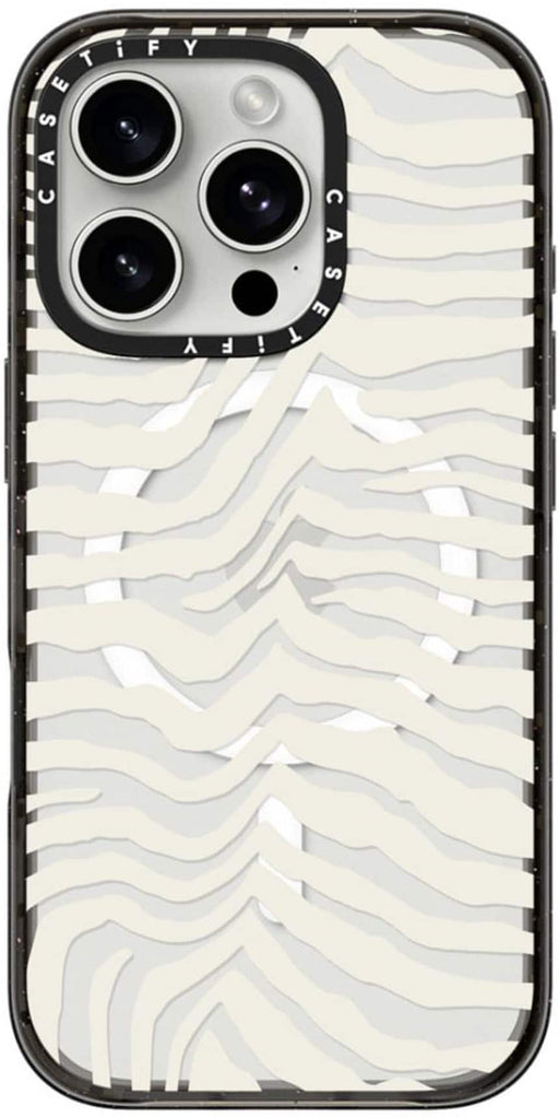 CASETiFY - Impact Case with MagSafe for Apple iPhone 16 Pro - Zebra Stripe